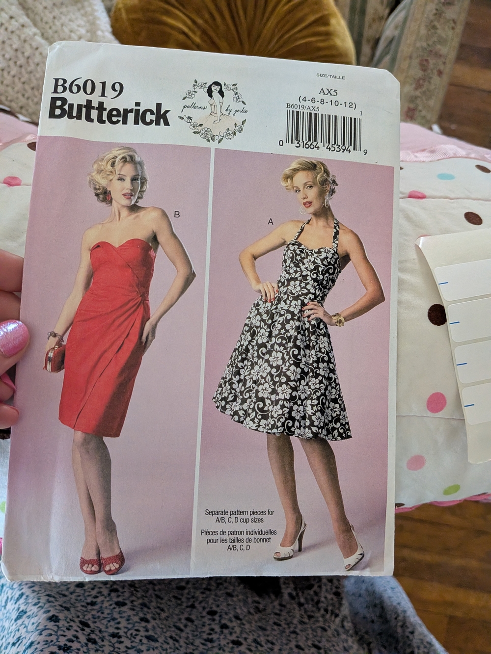 Butterick Gertie B6019 Sewing Pattern Uncut